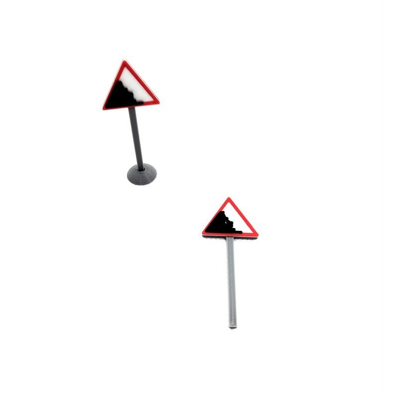 Señal de peligro desprendimiento