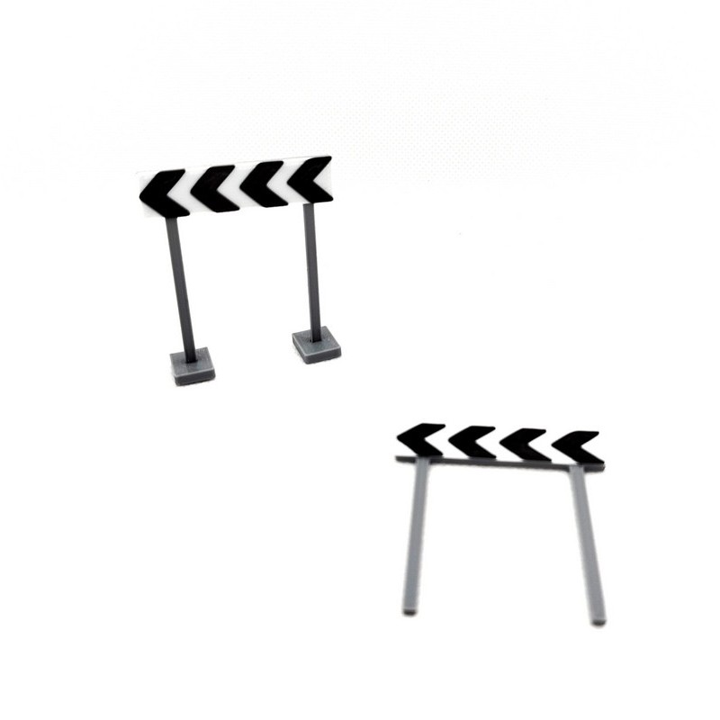 Panel direccional a izquierda