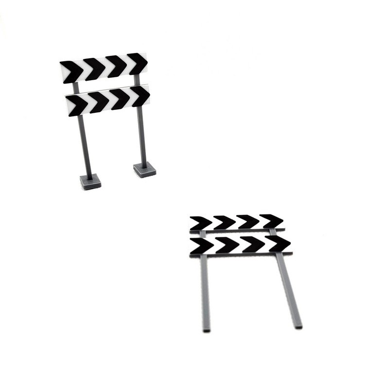 Panel direccional doble a la derecha