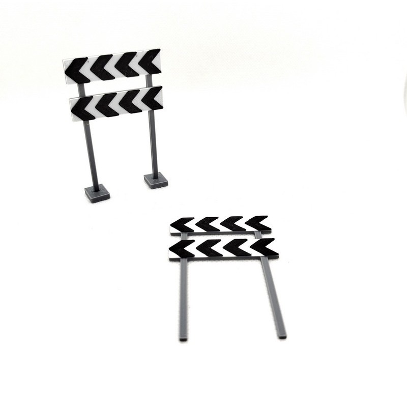 Panel direccional doble a la izquierda