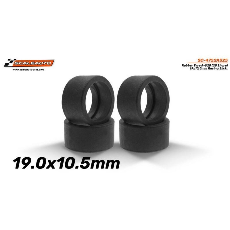 Neumático - Goma A-S25 (Shore 25) 19x10,5mm