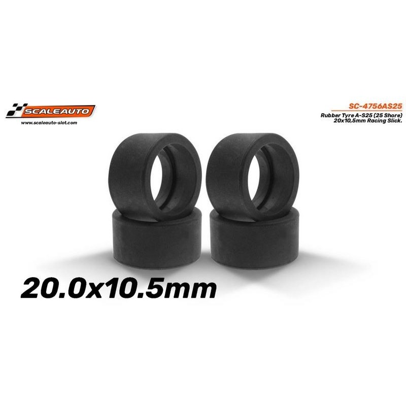 Neumático - Goma A-S25 (Shore 25) 20x10,5mm