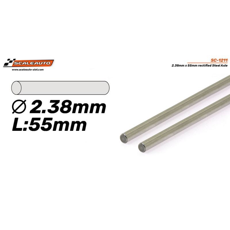 Eje acero Pro 2.38mm x 55mm