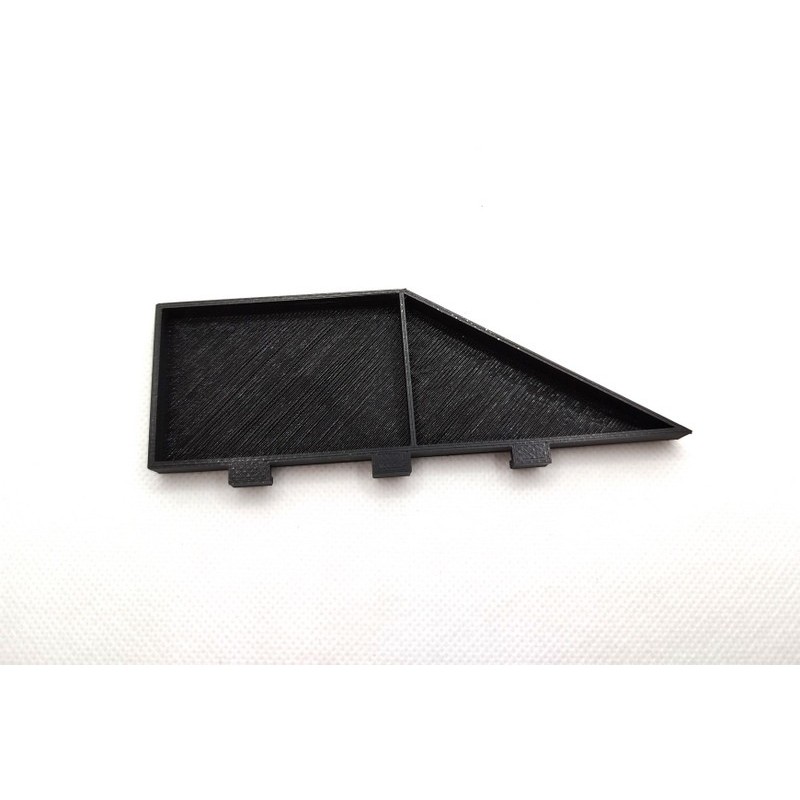 Piano final de recta izquierdo para Scalextric