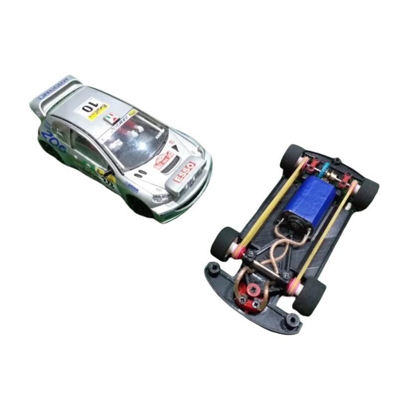 Chasis para Peugeot 206 WRC Scalextric