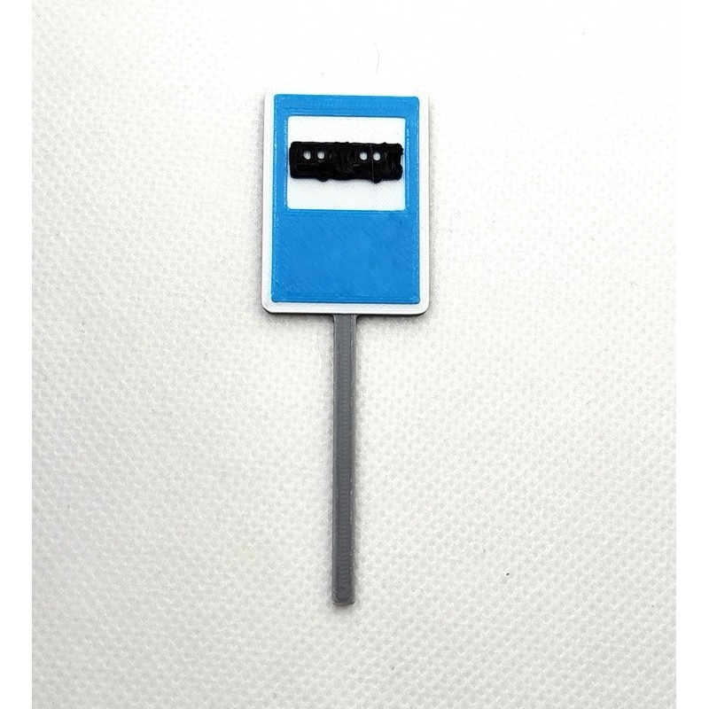 Señal parada de autobús